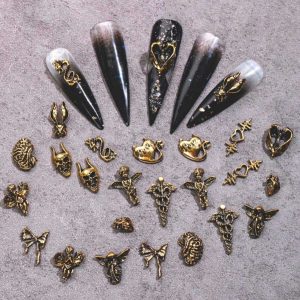 20 26pcs Gothic Spooky Halloween Nail Art Charms Rhinestones Decoration9 Scaled 1.jpg