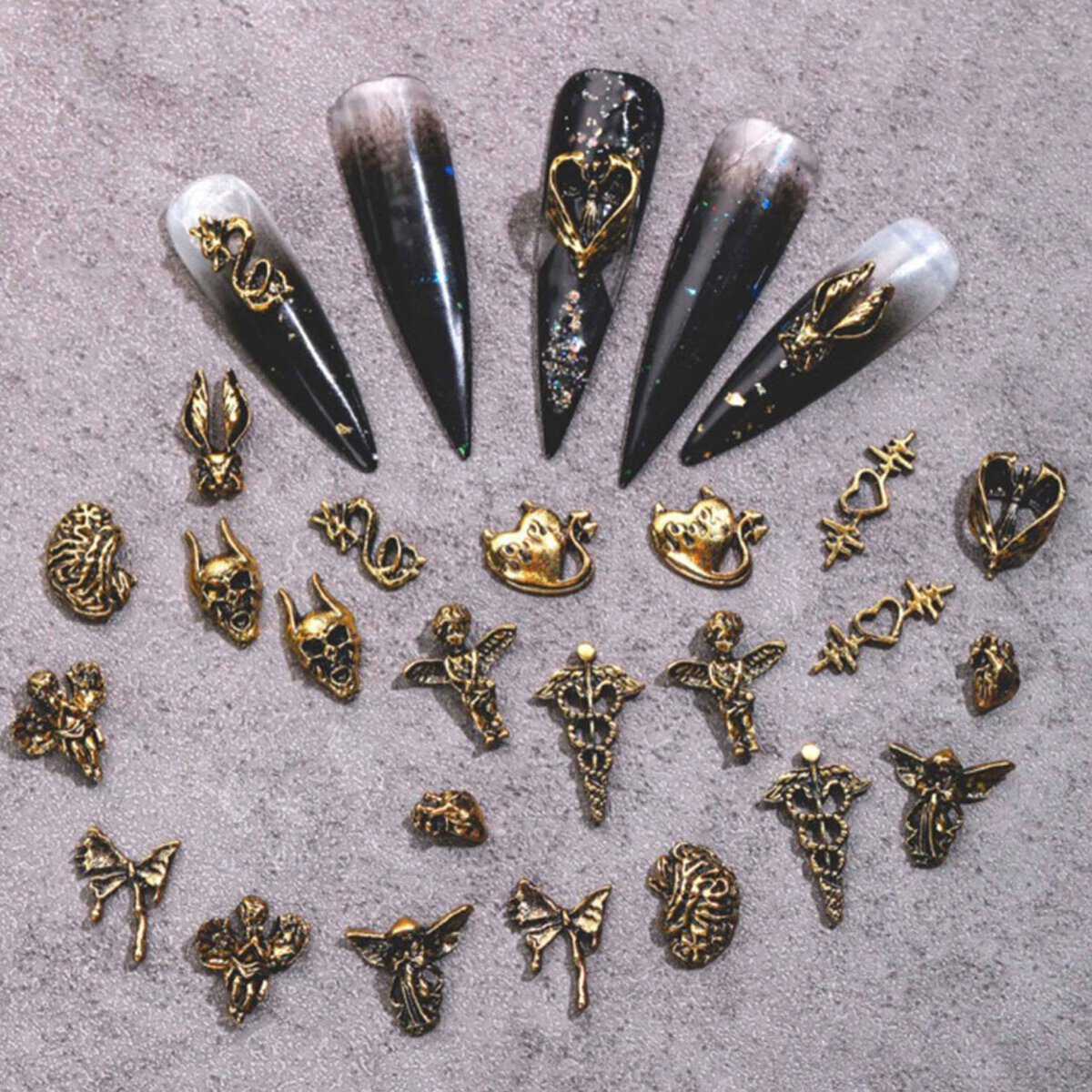 20 26pcs Gothic Spooky Halloween Nail Art Charms Rhinestones Decoration9 Scaled 1.jpg